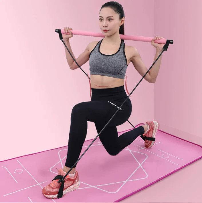 Portable Pilates Bar and Resistance Band